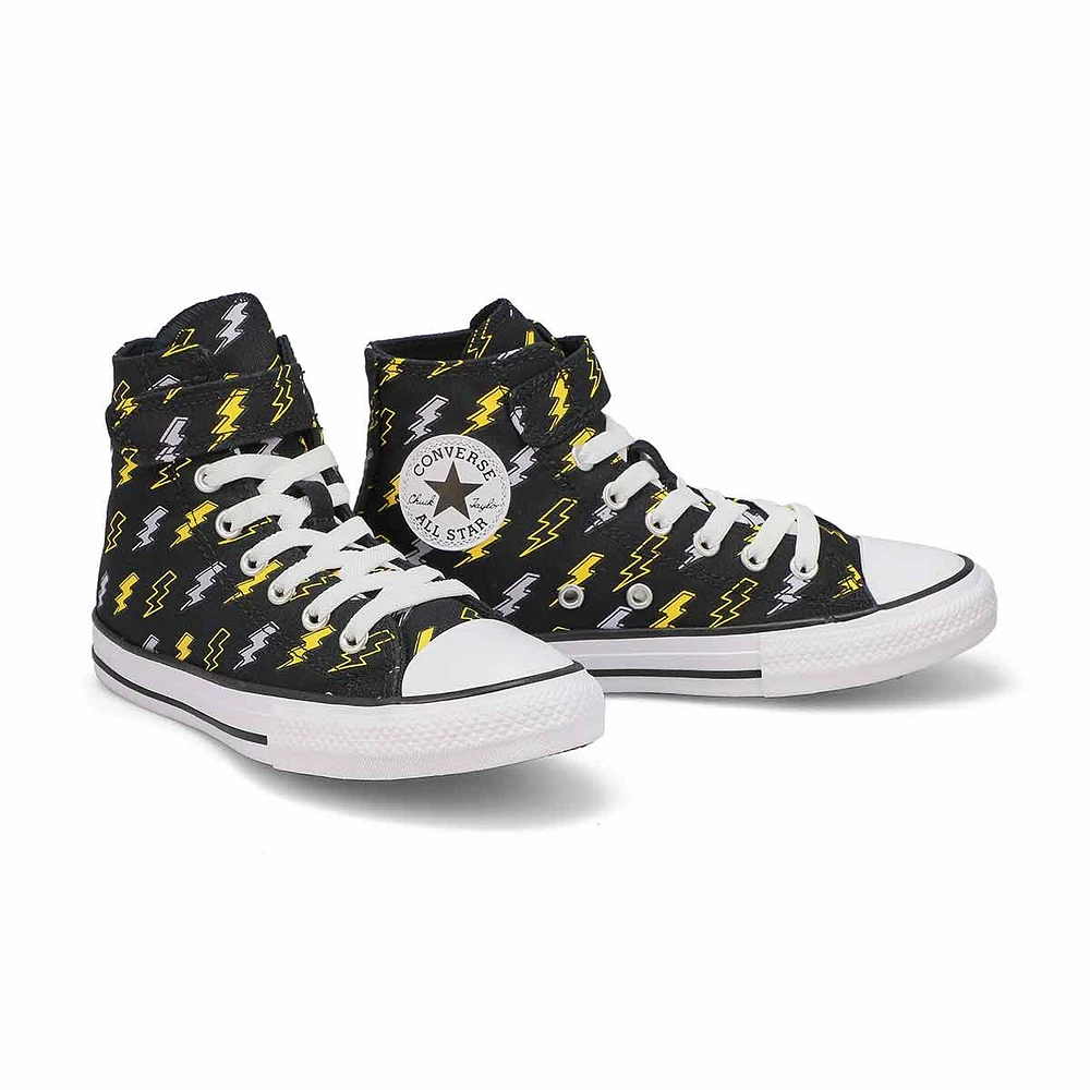 Kids Chuck Taylor All Star 1V Converse Bolts Mid Sneaker - Black/Golden Wren/Ghost Town