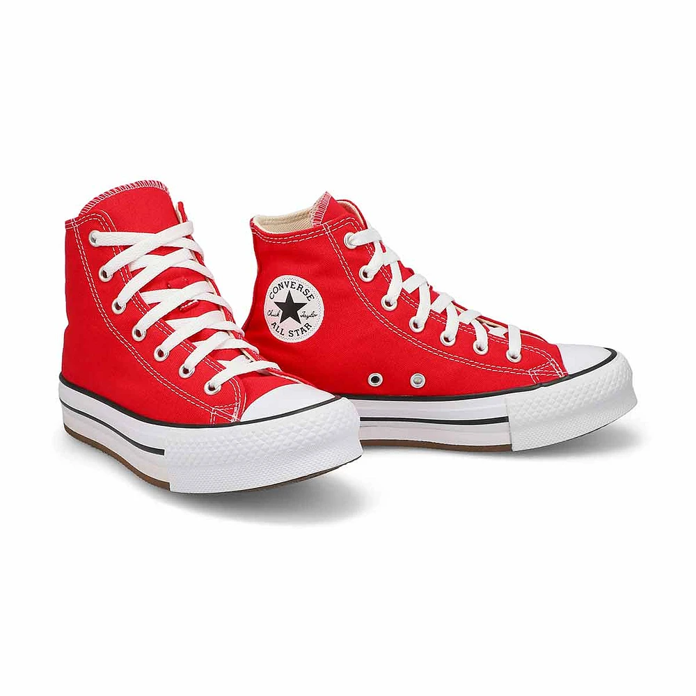 Kids Chuck Taylor All Star Eva Lift Hi Top Platform Sneaker -  Red/White/Black