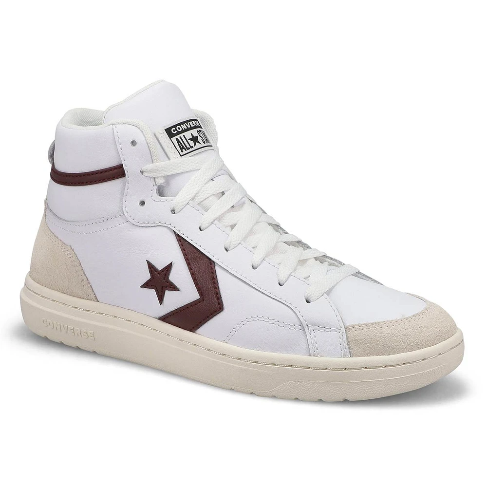 Mens Pro Blaze Classic 90s Sport Hi Top Sneaker - White/Bloodstone/Black