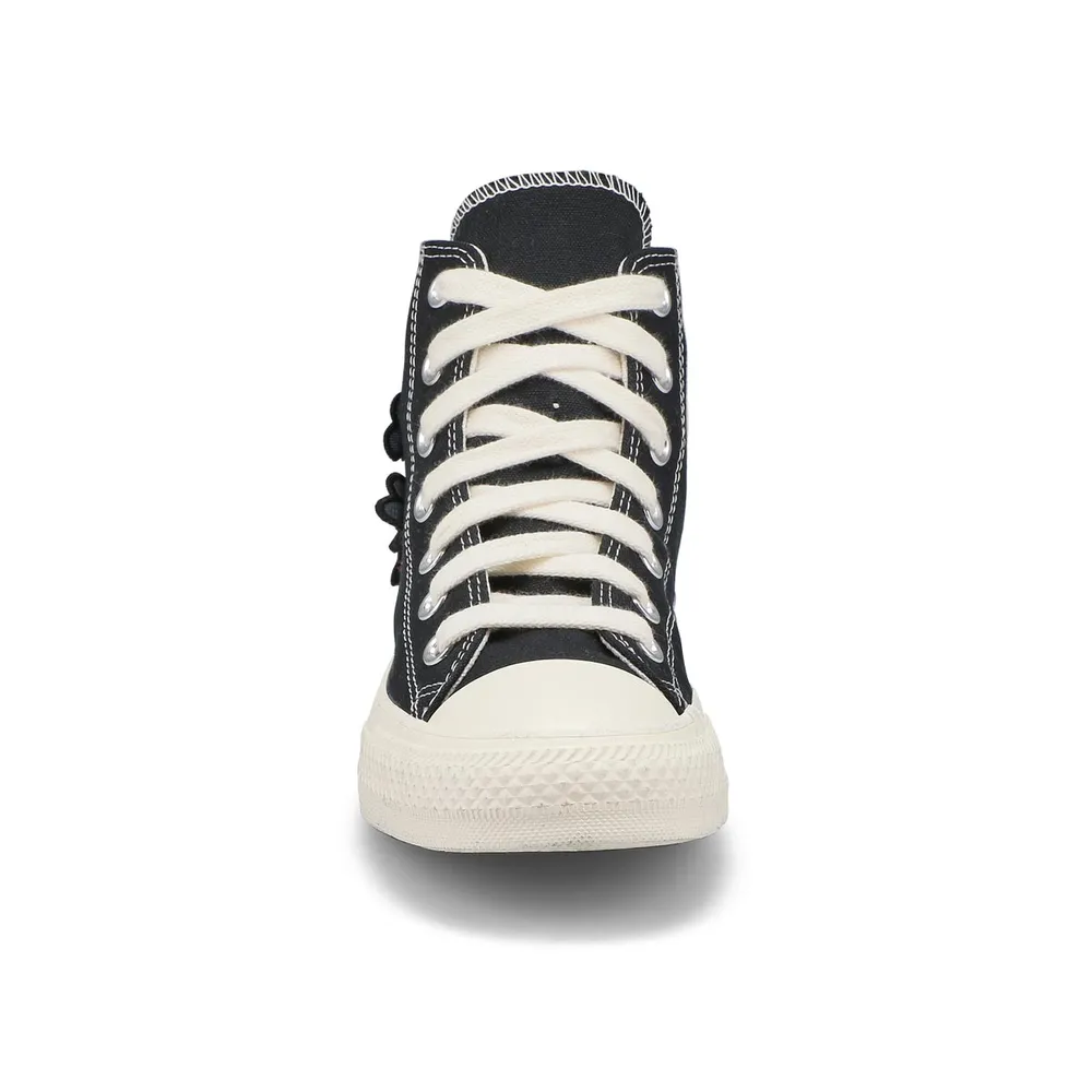 Womens Chuck Taylor All Star Flower Play Hi Top Sneaker - Black/Egret