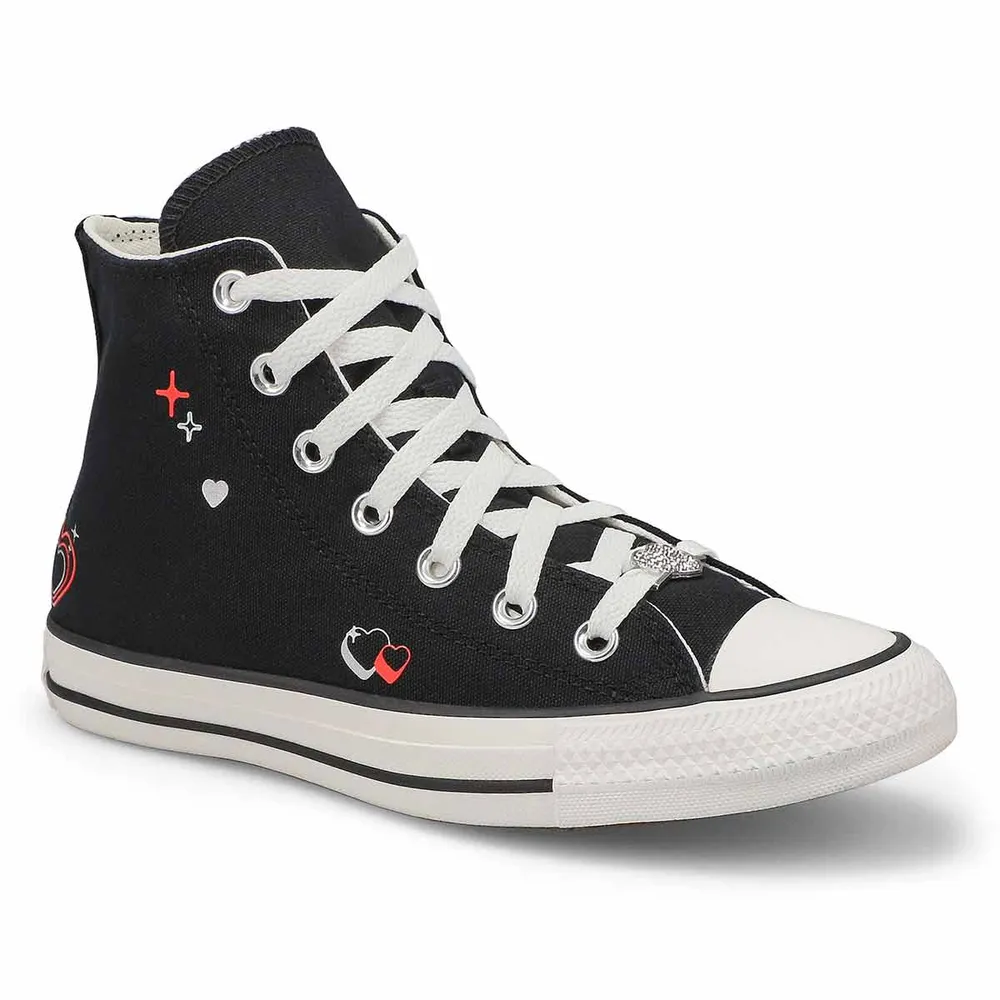 Womens Chuck Taylor All Star BEMY2K Hi Top Sneaker - Black/White