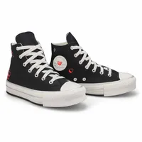 Girls Chuck Taylor All Star EVA Lift BEMY2K Hi Top Sneaker - Black/White