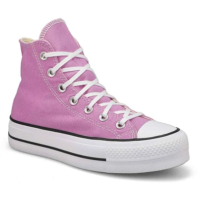 Womens Chuck Taylor All Star Lift Platform Hi Top Sneaker - Classic Amethyst/White/Black