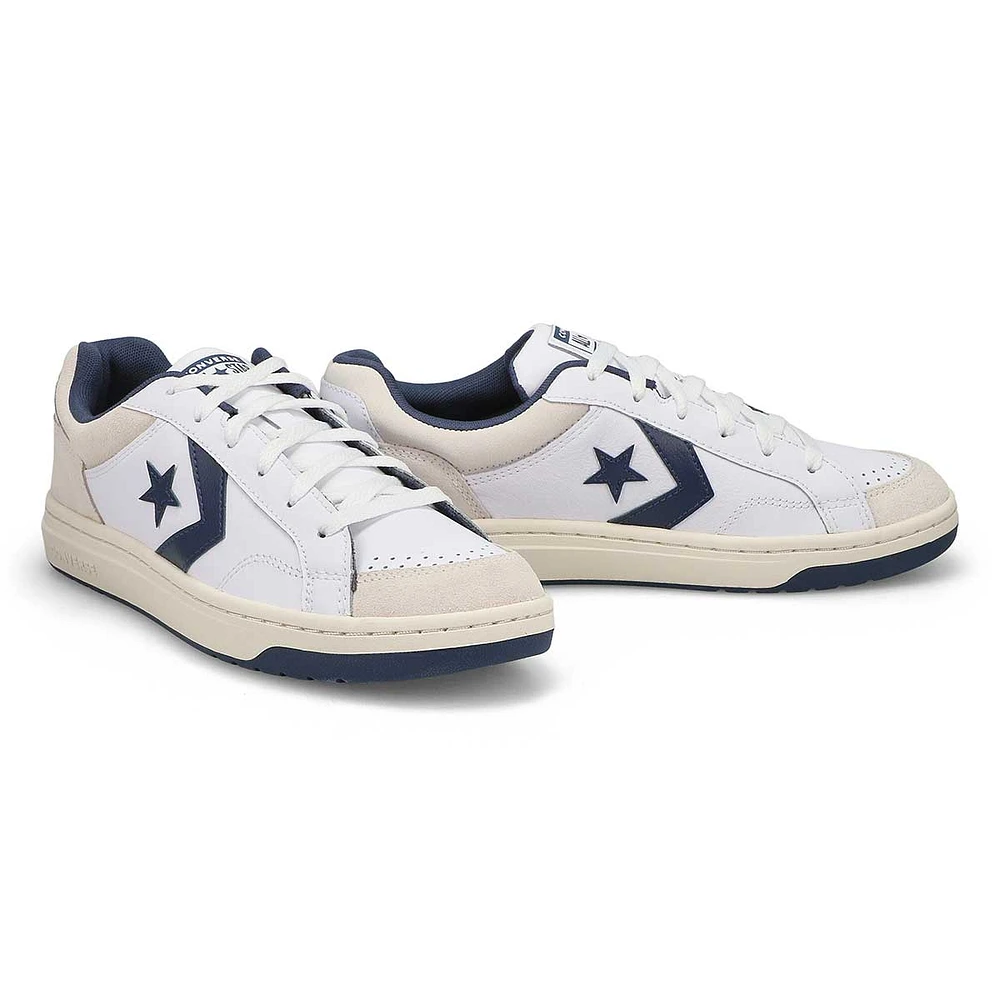 Mens Pro Blaze Court Worn Sneaker - White/Navy/Vaporous Gray