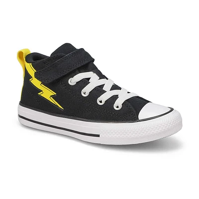 Boys Chuck Taylor All Star Malden Street Converse Bolts Mid Sneaker - Black/Golden Wren/White