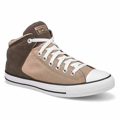 Mens Chuck Taylor All Star High Street Mid Sneaker - Vintage Cargo/Truffle/White