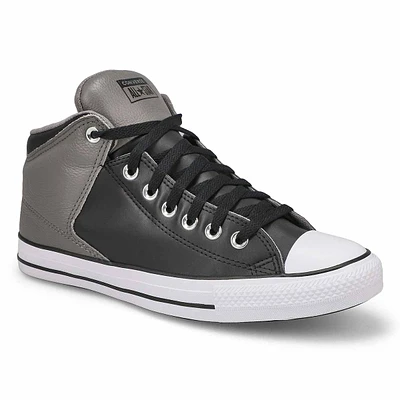 Mens Chuck Taylor All Star High Street Mid Sneaker - Black/ Sharkskin/ White