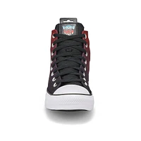 Mens Chuck Taylor All Star Optimus Prime Hi Top Sneaker - Black/Fever Dream/White