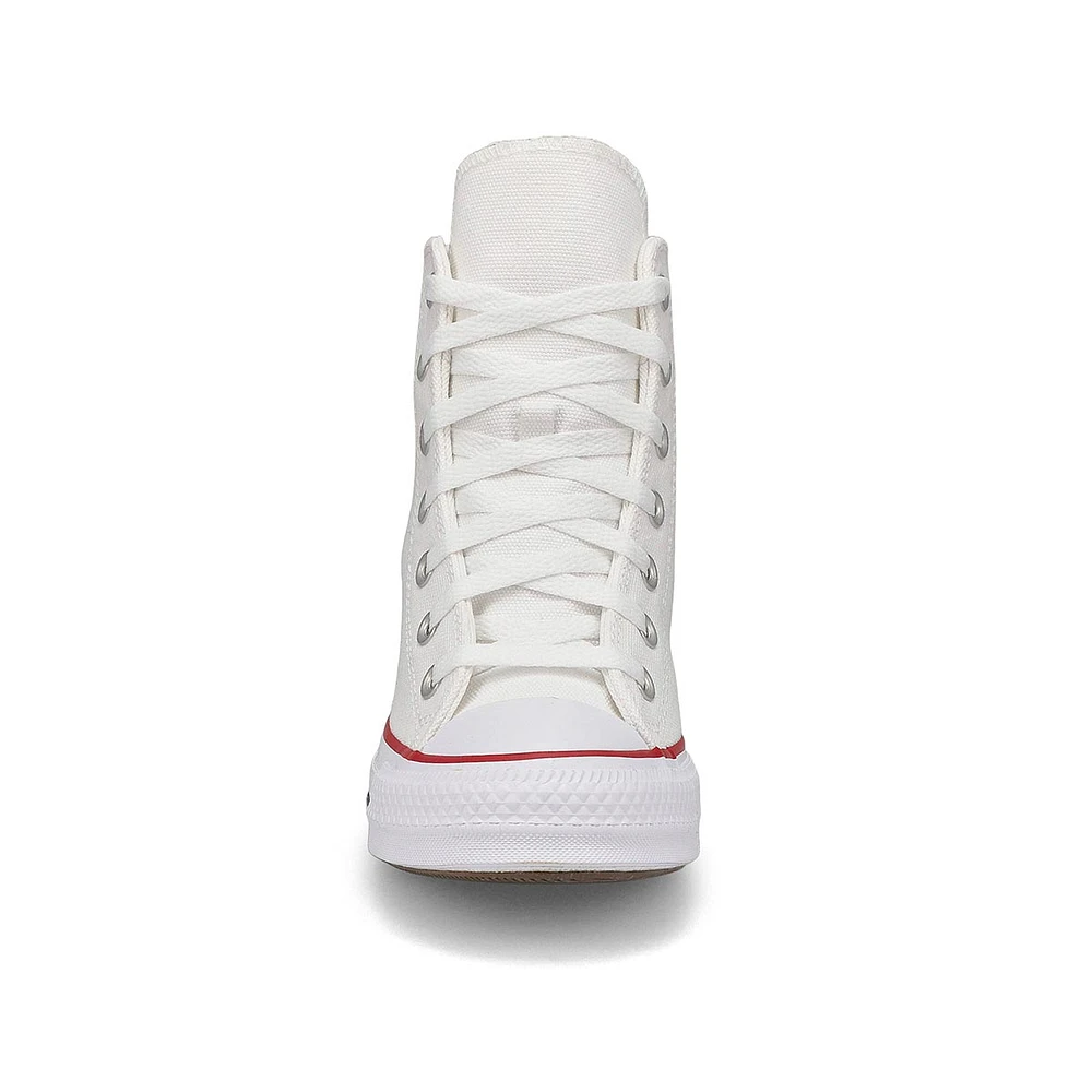 Womens Chuck Taylor All Star Wedge Sneaker - White/Red/Navy