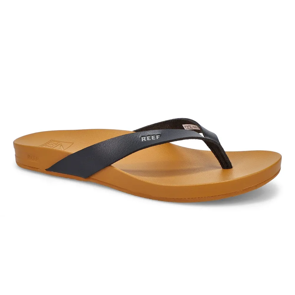 Womens Cushion Bounce Court Flip Flops - Black