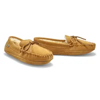 Mens Ace Suede Fur Lined SoftMocs - Chestnut