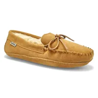 Mens Ace Suede Fur Lined SoftMocs - Chestnut