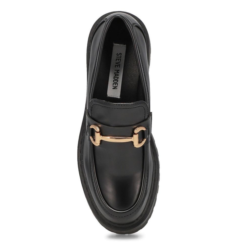 Womens Alley Platform Loafer - Black