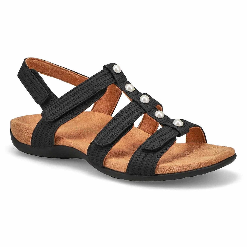 Womens Amber Pearl Casual Sandal - Black