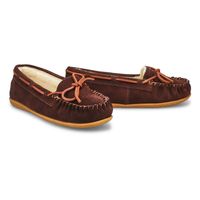 Womens Bali Supreme Suede Ballerina SoftMocs - Chocolate