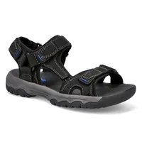 Mens Barney Hook And Loop Sandal - Black