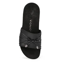 Womens Bella Slide Slip On Sandal - Black