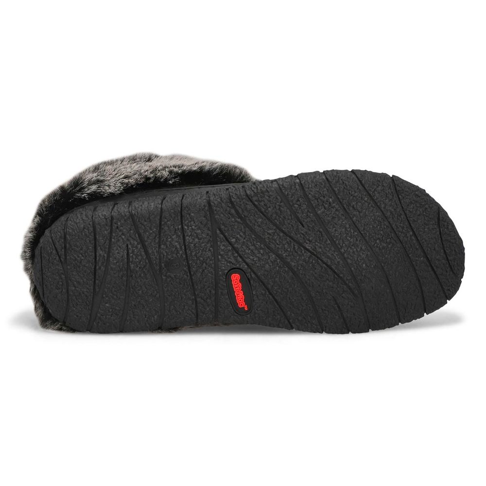 Womens Beth Open Back Slipper - Black