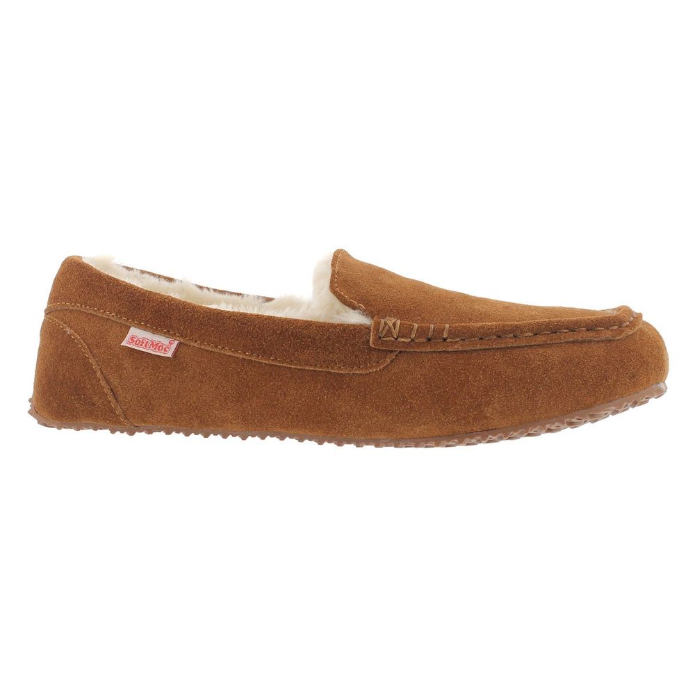 Mens Bodhi Memory Foam SoftMocs - Chestnut