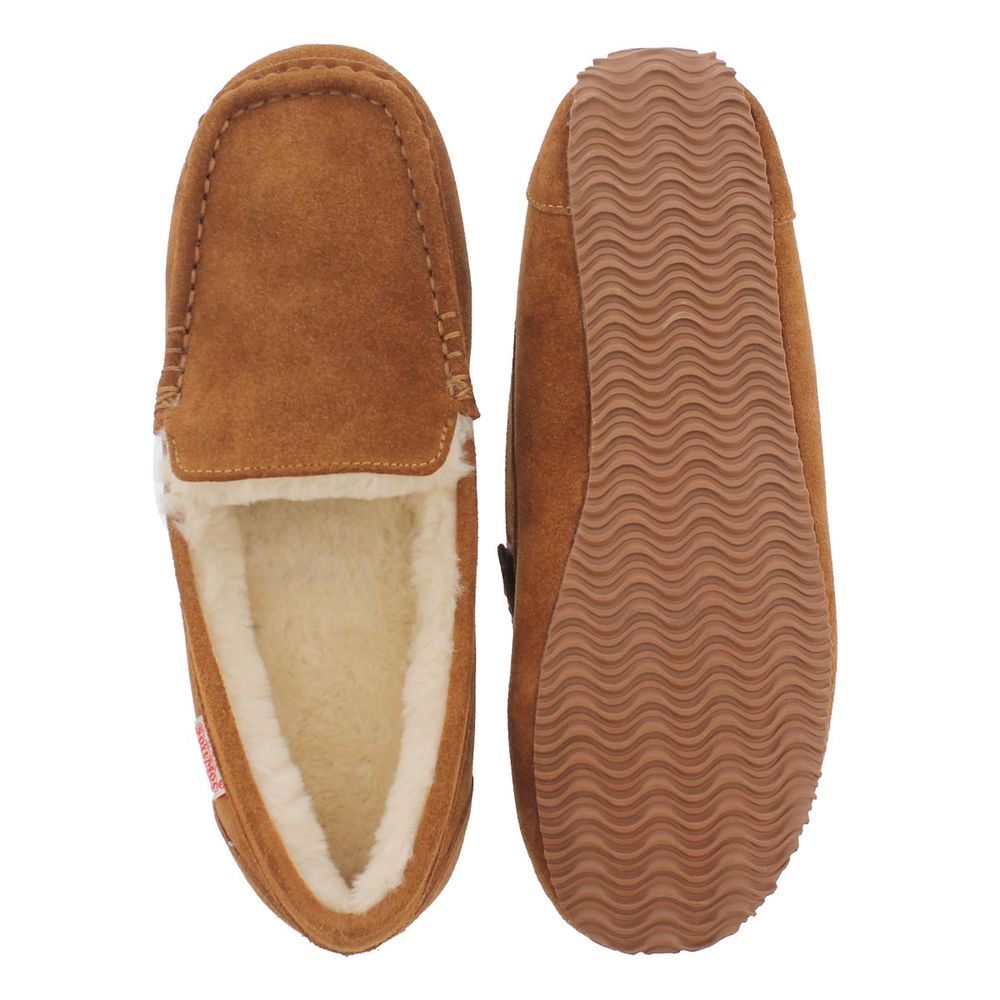 Mens Bodhi Memory Foam SoftMocs - Chestnut