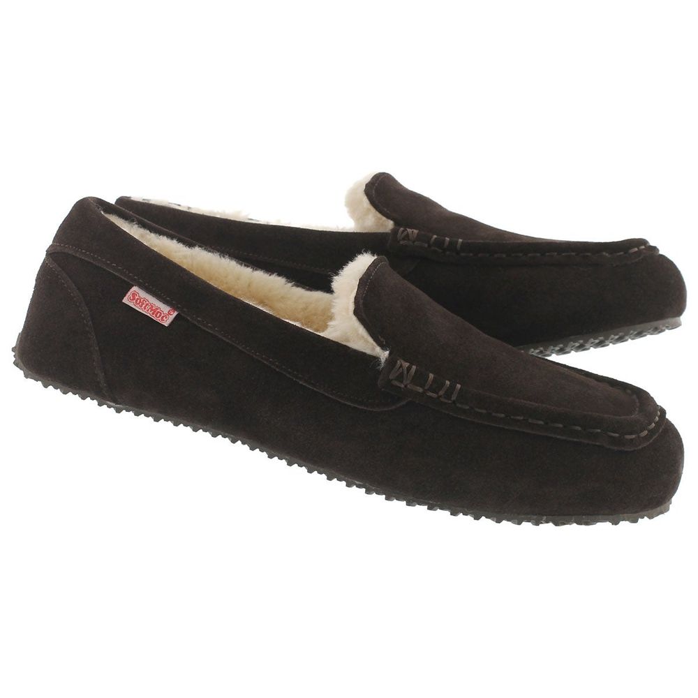 Mens Bodhi Memory Foam SoftMocs - Rootbeer