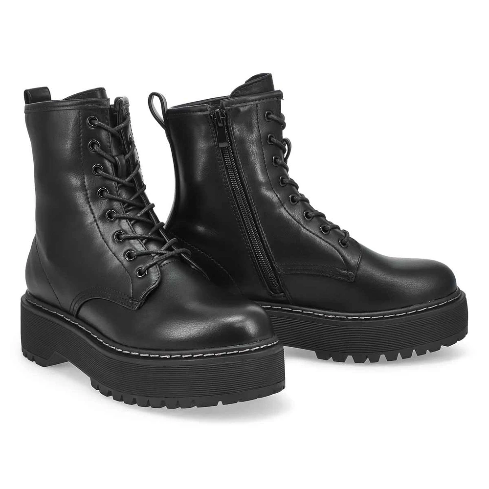 Womens Bolero Combat Boot - Black