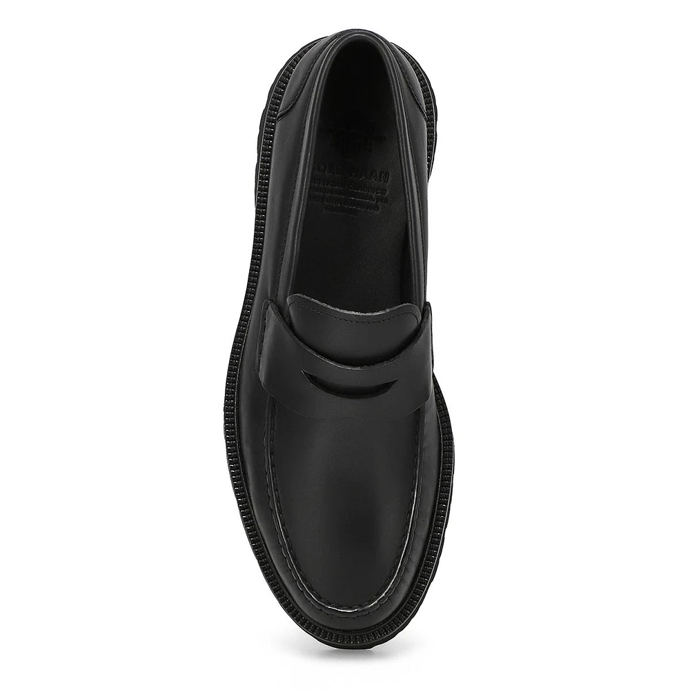 Mens American Classic Penny Loafer - Black/Black