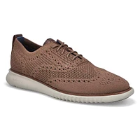 Mens Zero Grand Stitchlite Casual Oxford - Lava/Drizzle