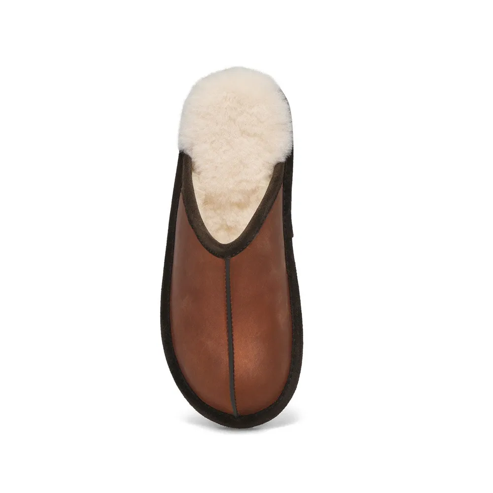 Mens Cadel 2 Open Back Slipper - Brown