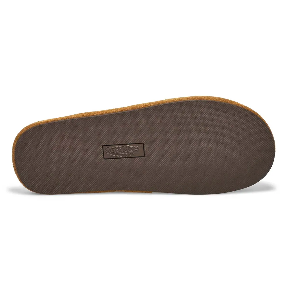 Mens Cadel 2 Open Back Slipper - Chestnut