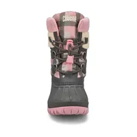 Girls Caitlin Waterproof Winter Boot - Charcoal