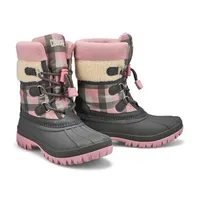 Girls Caitlin Waterproof Winter Boot - Charcoal