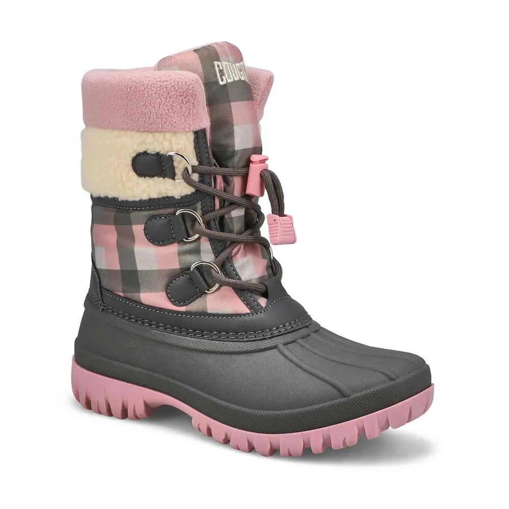 Girls Caitlin Waterproof Winter Boot - Charcoal