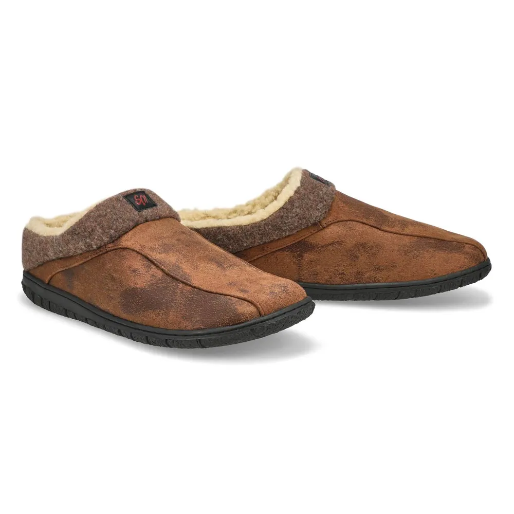 Mens Cameron 2 Open Back Slipper - Brown