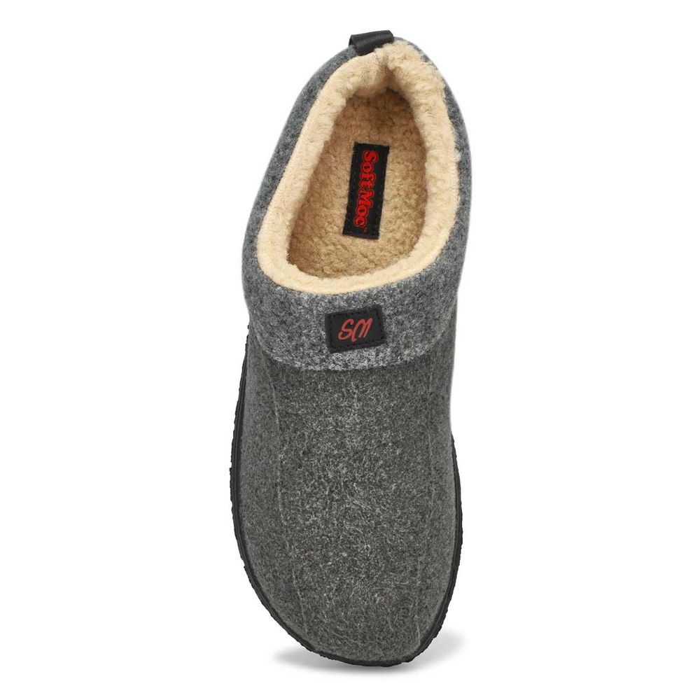 Mens Cameron 2 Open Back Slipper - Grey