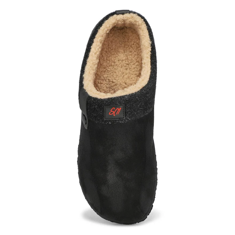 Mens Cameron 3 Open Back Slipper - Black