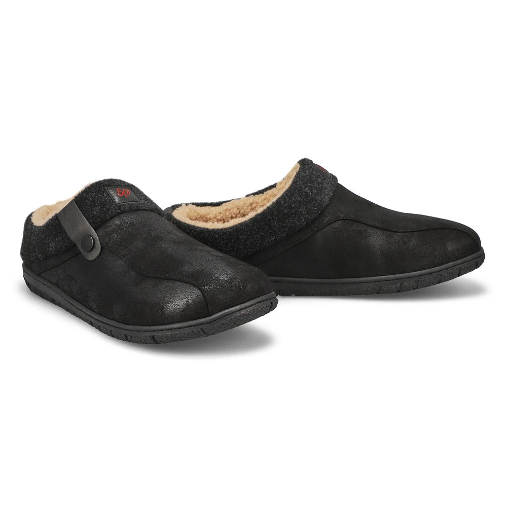 Mens Cameron 3 Open Back Slipper - Black