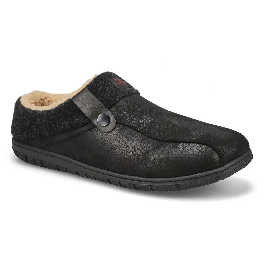 Mens Cameron 3 Open Back Slipper - Black