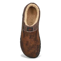 Mens Cameron 3 Open Back Slipper - Brown