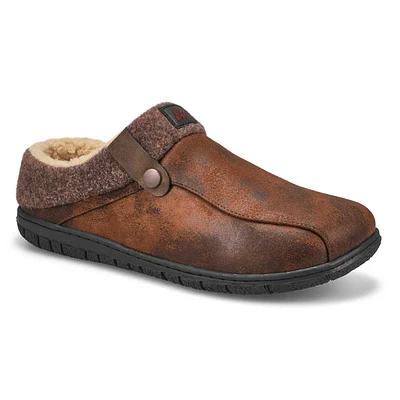 Mens Cameron 3 Open Back Slipper - Brown