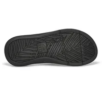 Mens Reef Santa Ana Thong Sandal - All Black