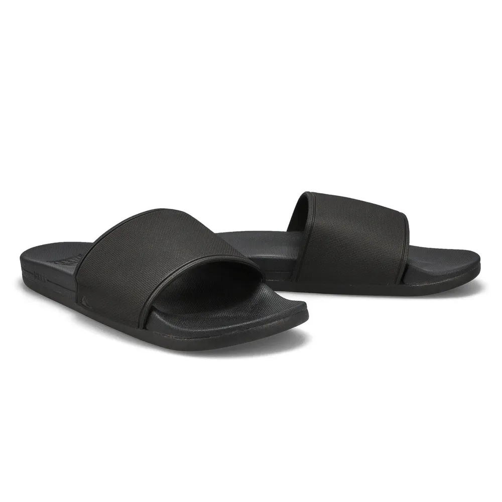 Mens Cushion Slide Sandal - Black