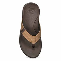 Mens Cushion Phantom 2.0 Thong Sandal - Brown/Tan