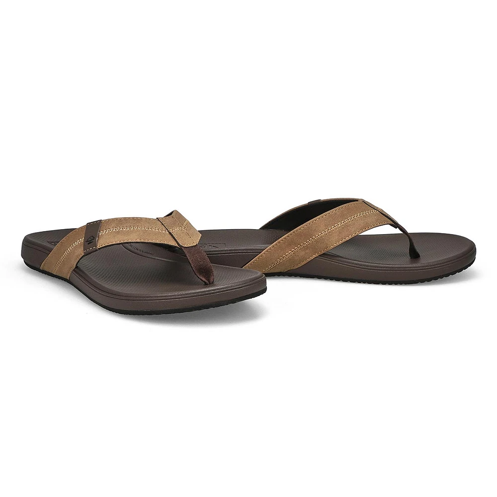 Mens Cushion Phantom 2.0 Thong Sandal - Brown/Tan