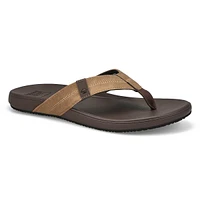 Mens Cushion Phantom 2.0 Thong Sandal - Brown/Tan