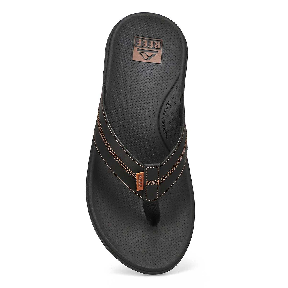 Mens Cushion Phantom 2.0 LE Thong Sandal - Black/Coffee