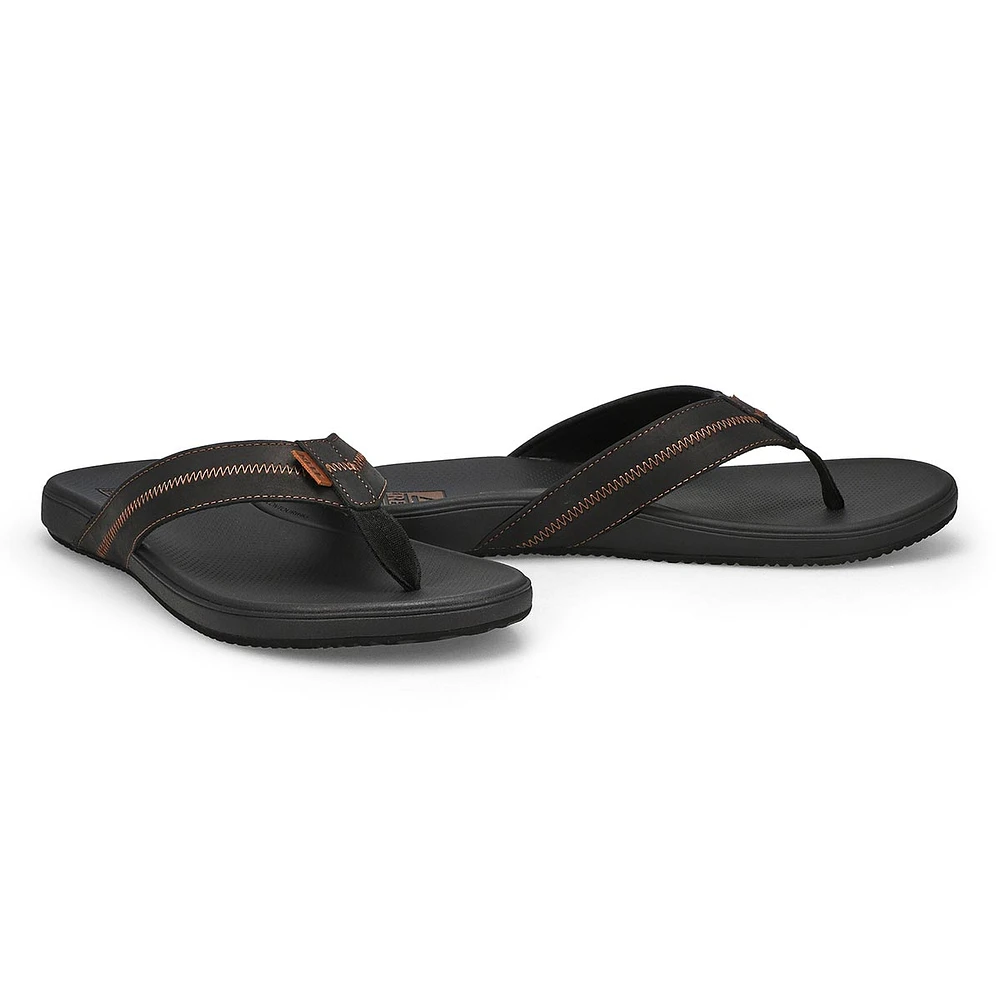 Mens Cushion Phantom 2.0 LE Thong Sandal - Black/Coffee