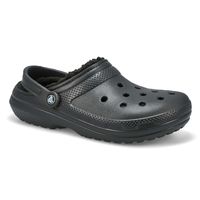 Mens Classic Lined Comfort Clog - Black