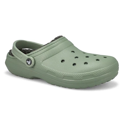 Mens Classic Lined Comfort Clog - Moss