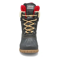 Womens Creek Lace Up Waterproof Winter Boot - Black